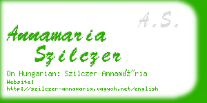 annamaria szilczer business card